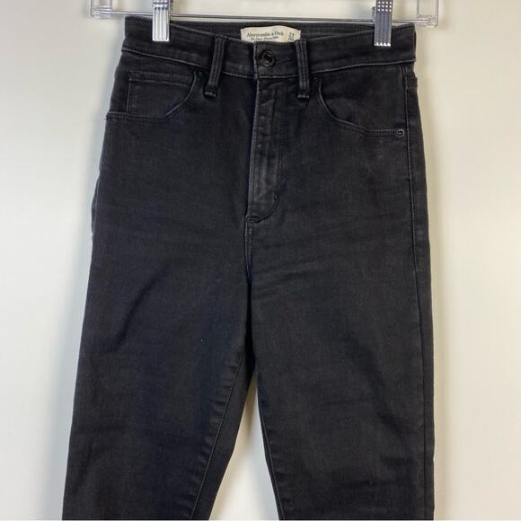 Abercrombie & Fitch Curve Love High Rise Super Skinny Ankle Jeans Size 24/00 - Picture 3 of 9